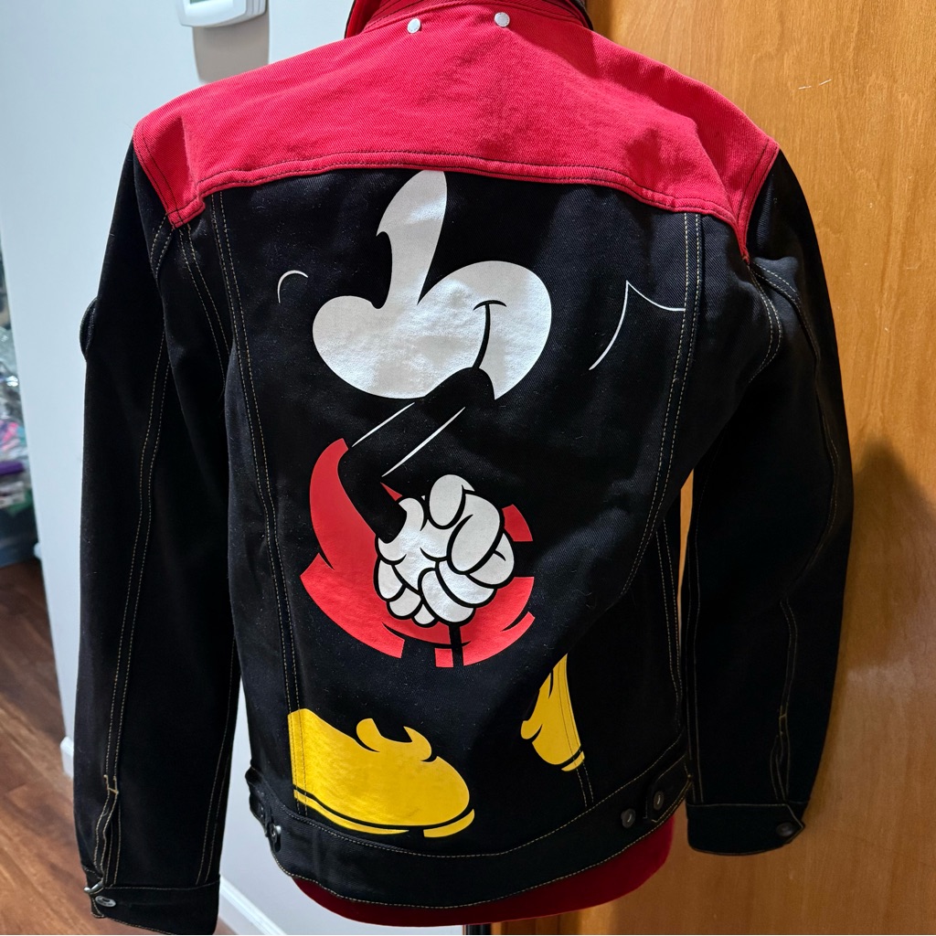 Rag And Bone Unisex Size Small Mickey Mouse Red And Black Jacket - Brand New!!!
